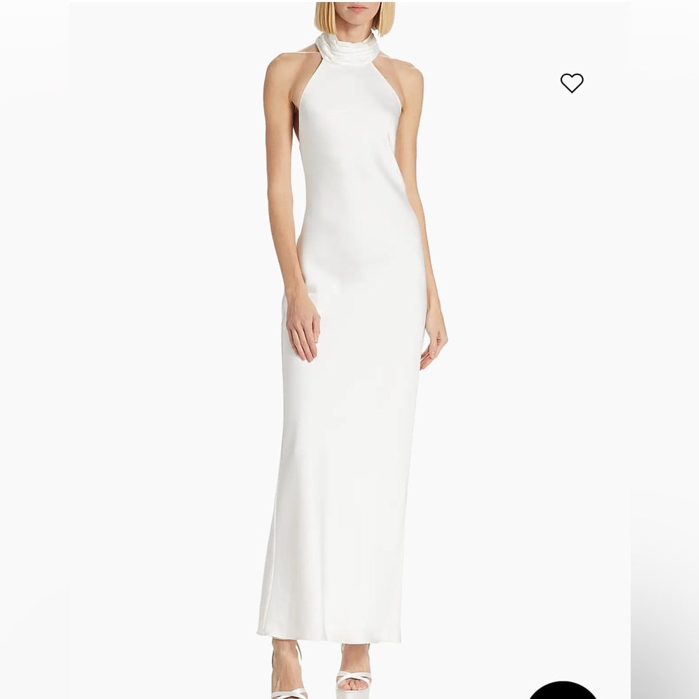 Ramy Brook Tatiana high-Neck Satin gown